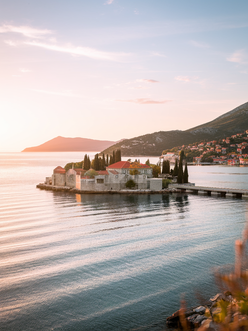 Kotor old town walled city Montenegro