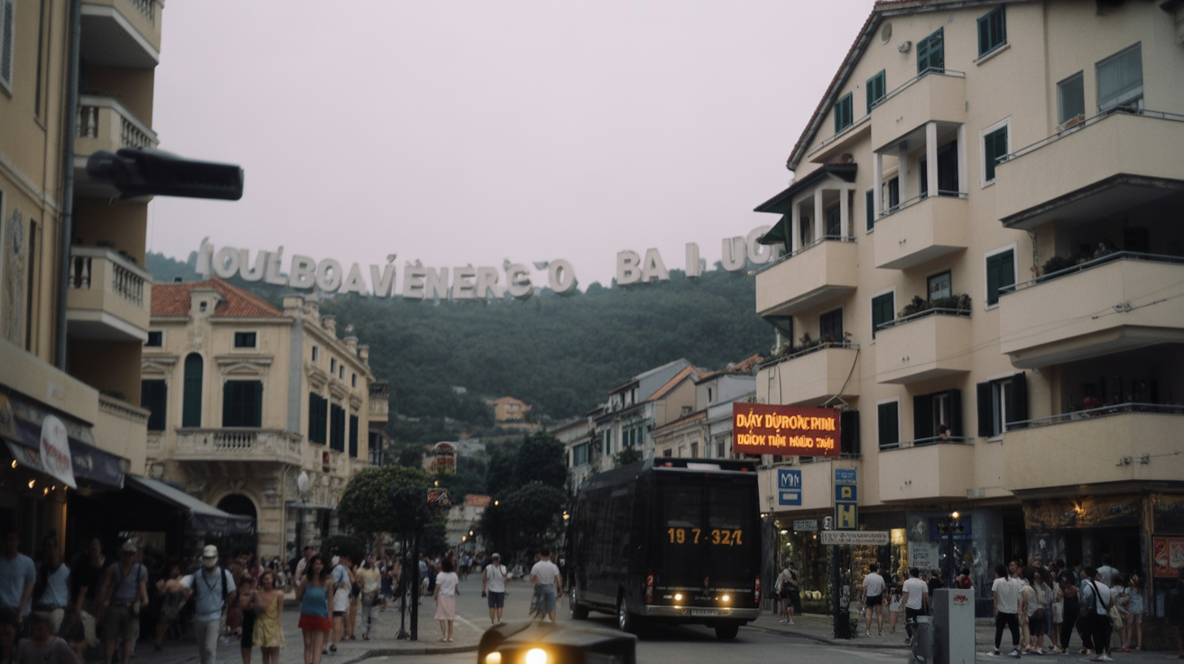 The Croatia-Montenegro border at Debeli Brijeg — the main crossing for travellers from Dubrovnik