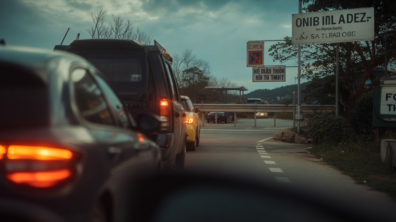 The border can take 15 minutes on a quiet morning or over an hour on summer weekends — go early or on a weekday