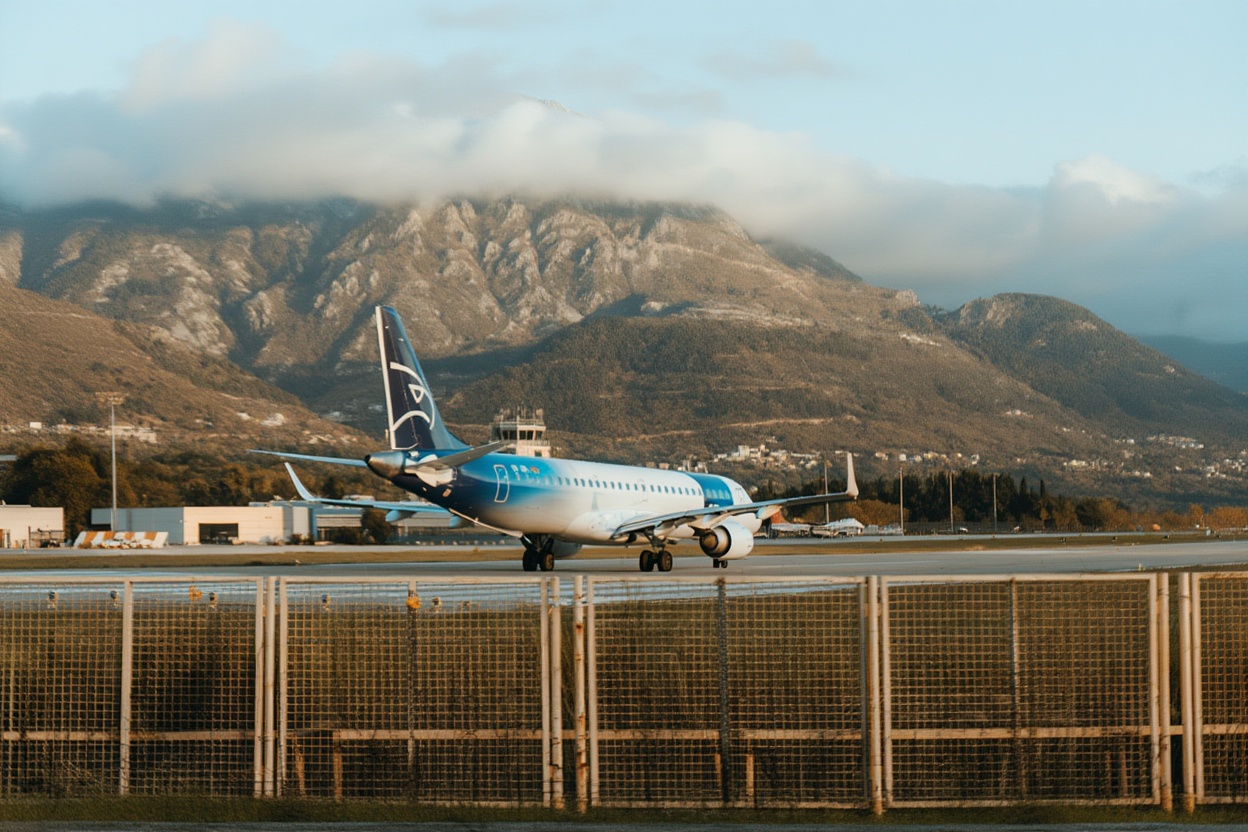 Tivat Airport — use the official taxi rank, not the touts who approach in arrivals
